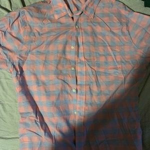 Faherty mens short sleeve button down shirt size xl